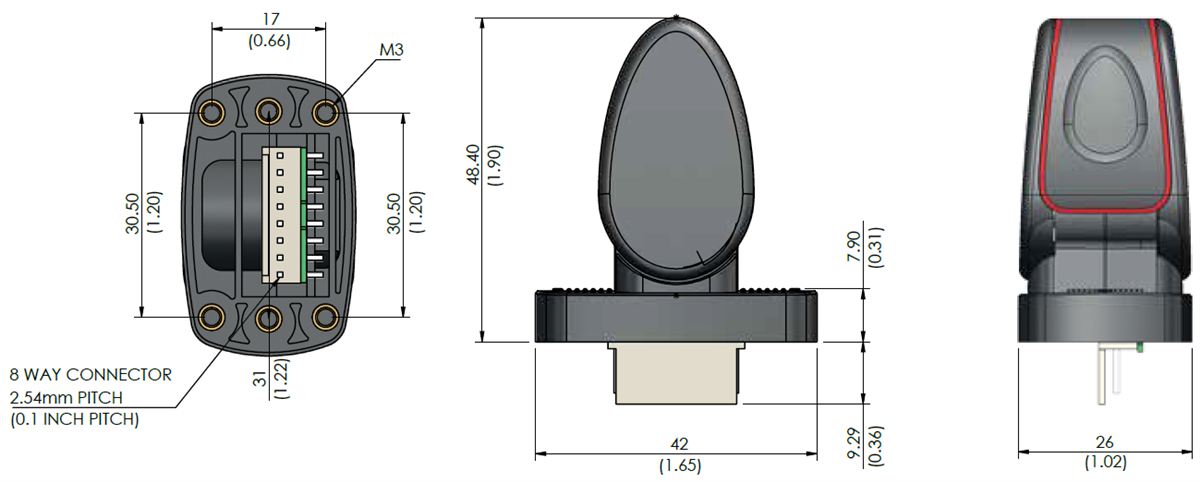 APEM BL Miniature Paddle Joystick Controllers